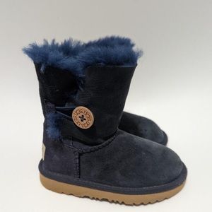 Pre-Loved UGG Kids Bailey Button Toddler Boots. Size 8